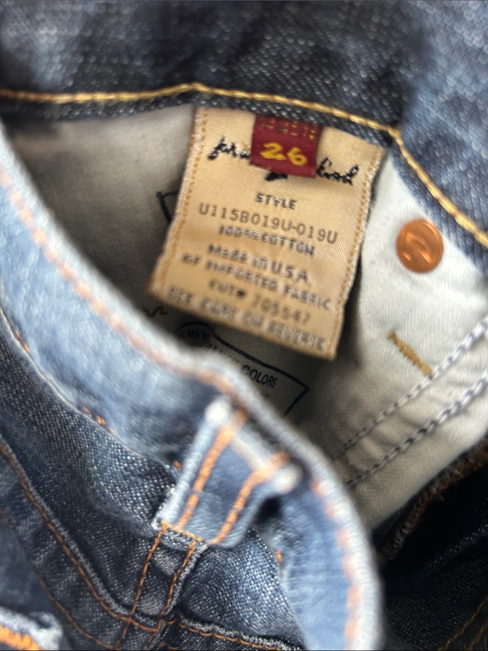 7 For All Mankind Bootcut Jeans in Medium Blue Fade - Picture 8 of 16
